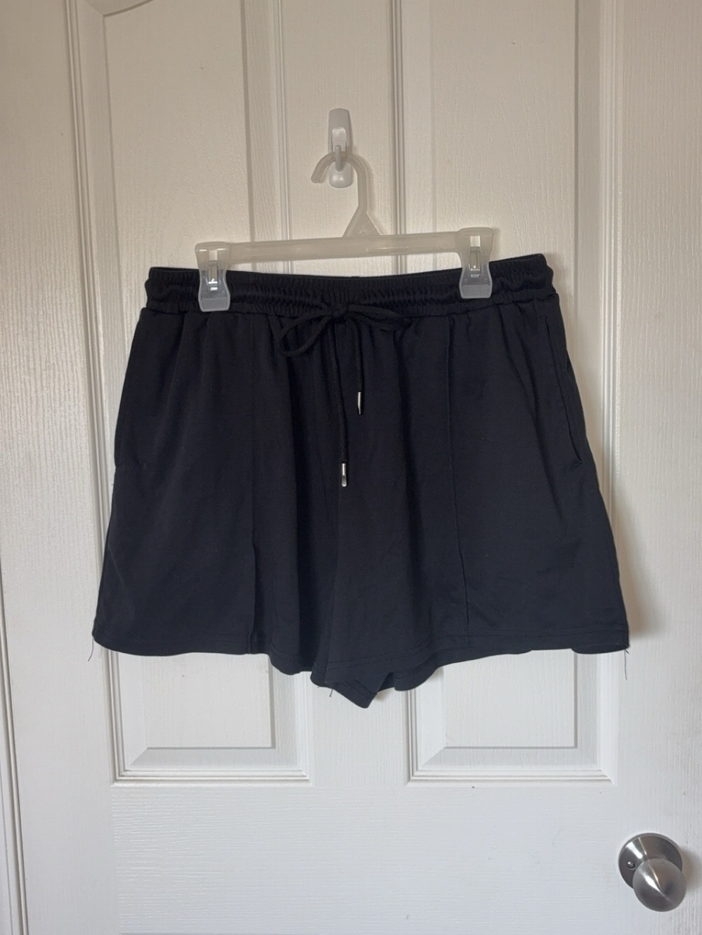 Black Drawstring Shorts - Picture 2 of 4